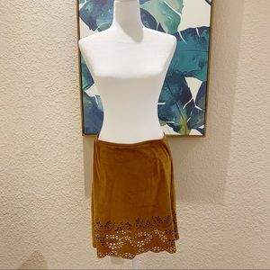 Ya LA faux suede mini skirt